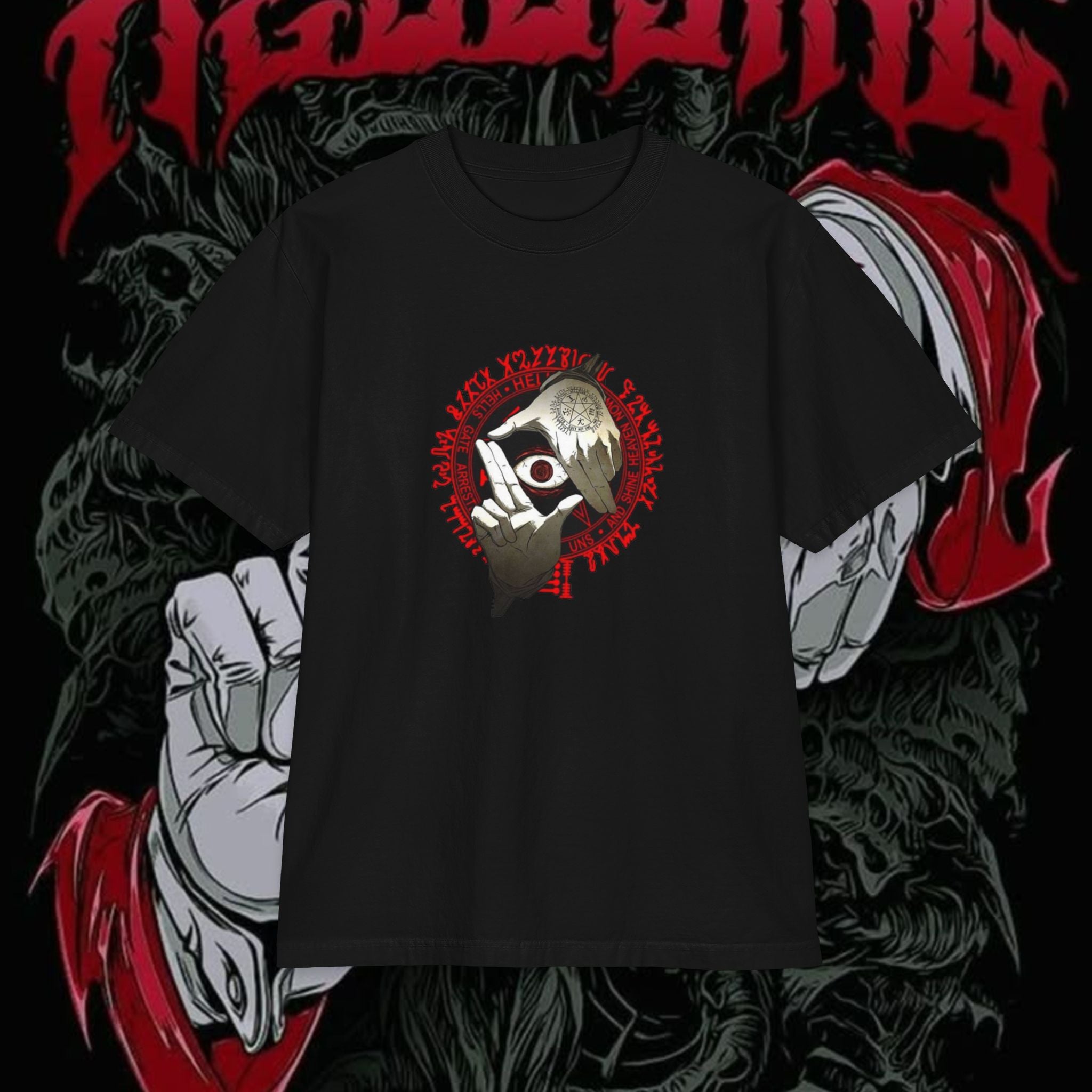 Hellsing Graphic T-Shirt — Gothic Anime Vampire Design