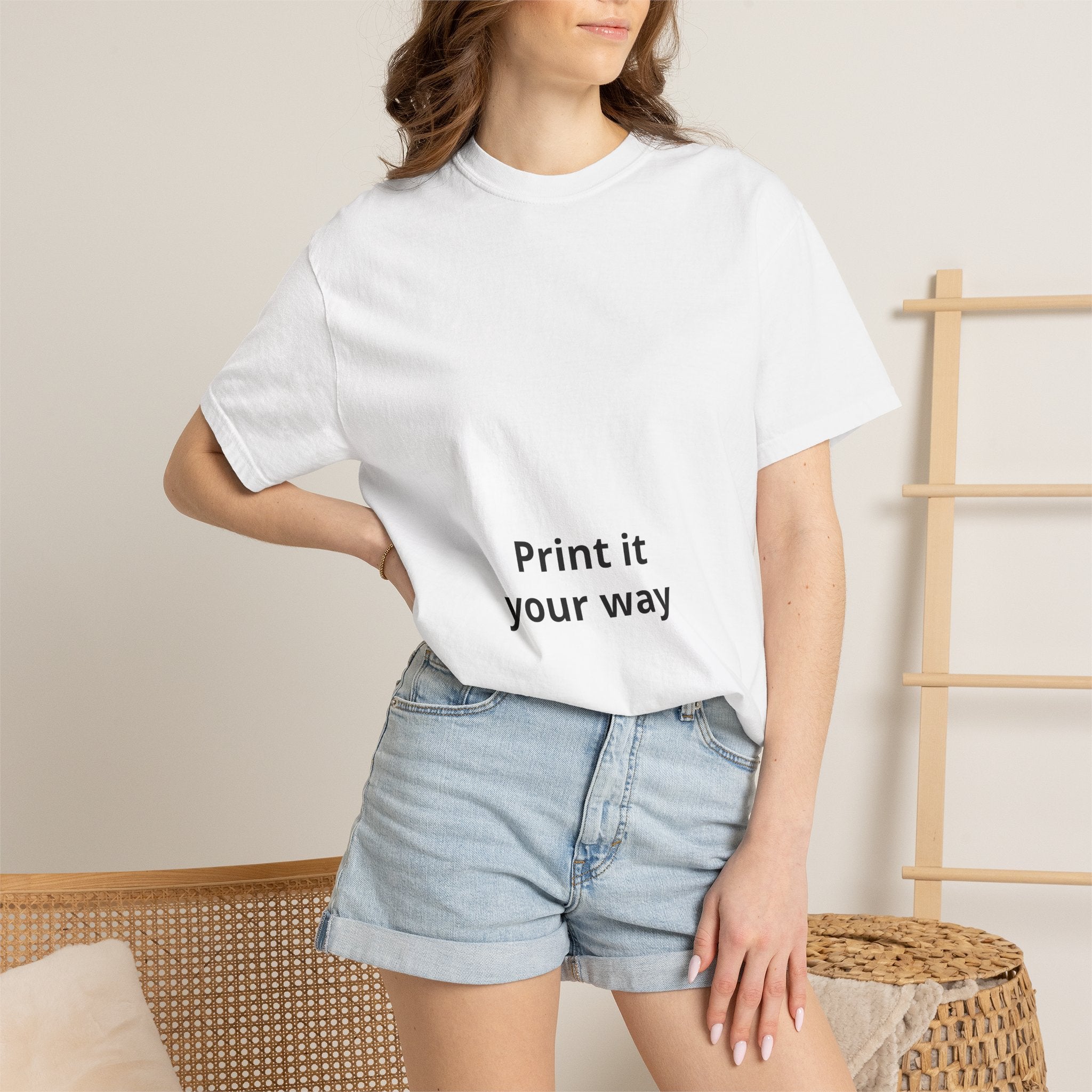 Custom Garment-Dyed T-Shirt - Personalize Your Own Text, Photo or Design | Print It Your Way
