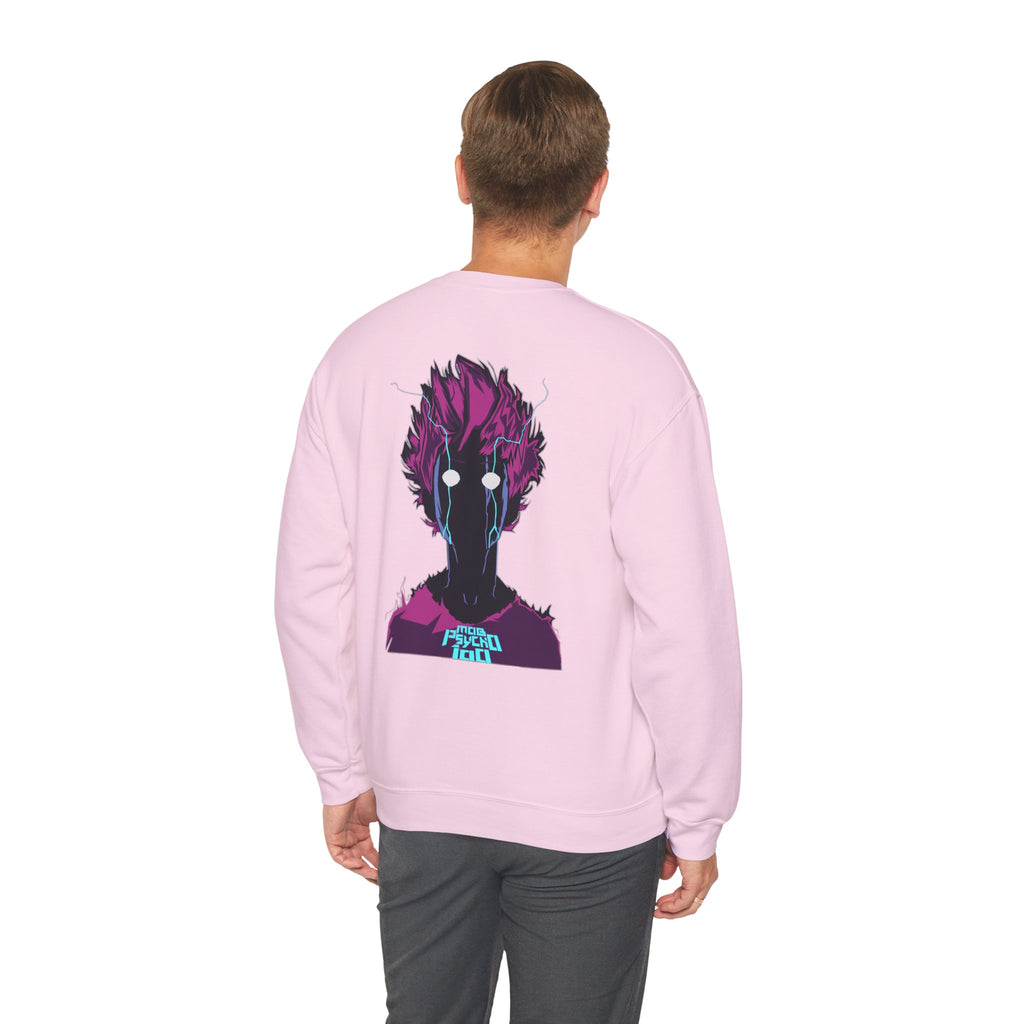 Psycho 100 Crewneck Sweatshirt – Anime Dark Silhouette Graphic