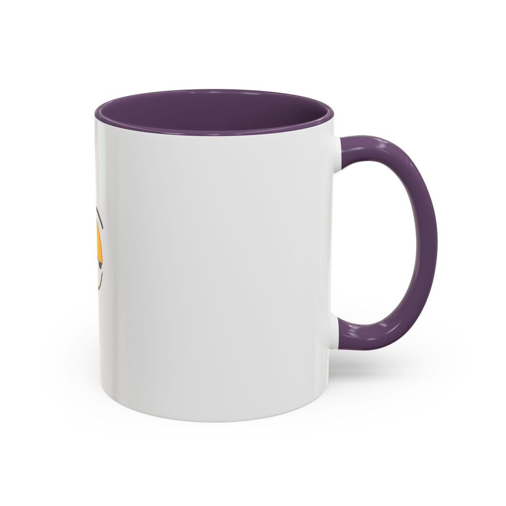 Skeptical Eyes Accent Coffee Mug - Funny Rolling Eyes Emoji Mug
