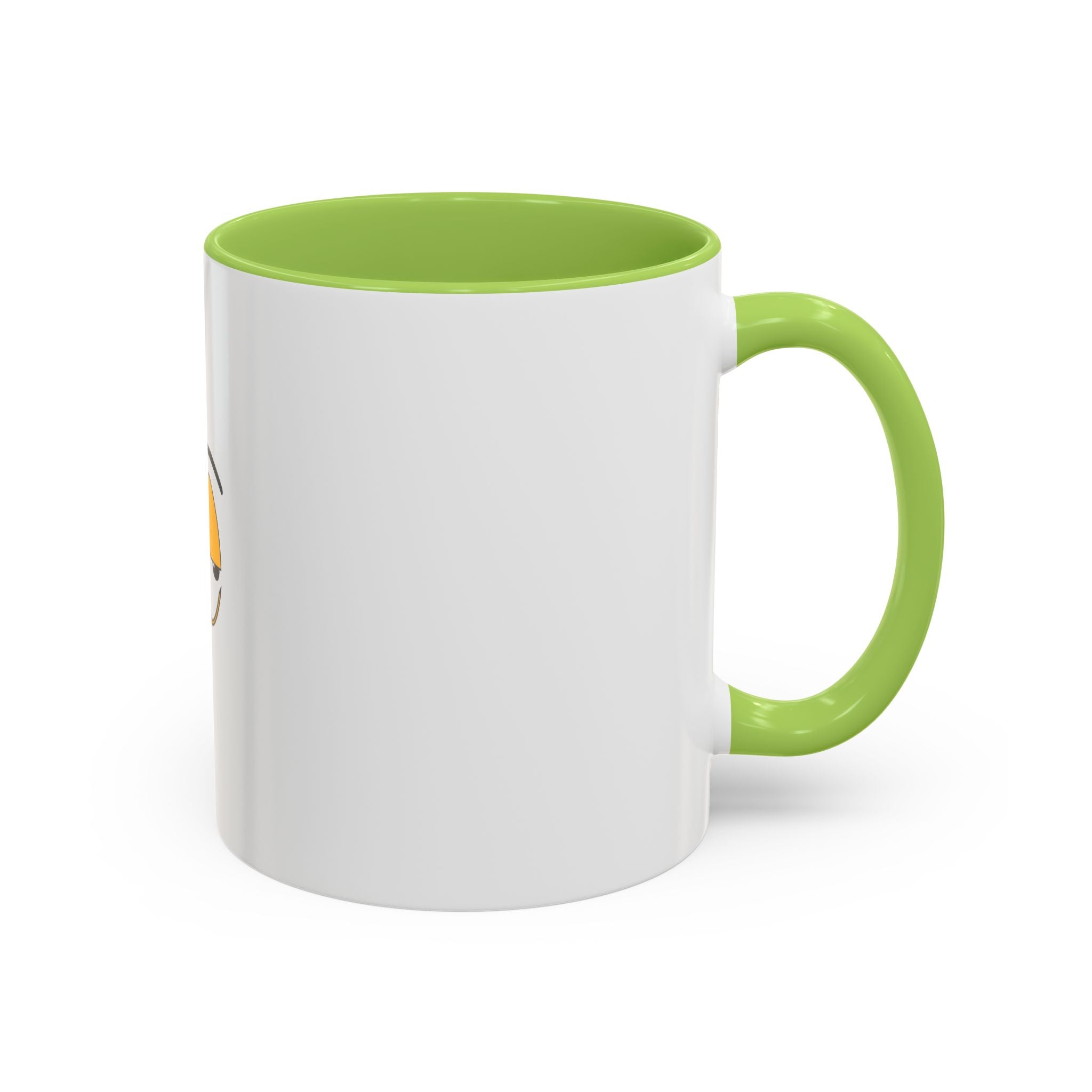 Skeptical Eyes Accent Coffee Mug - Funny Rolling Eyes Emoji Mug