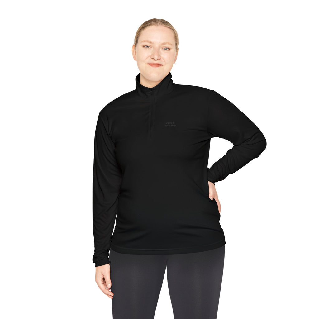 Quarter-Zip Pullover - Custom Text or Logo | Personalize Your Own Chest Print