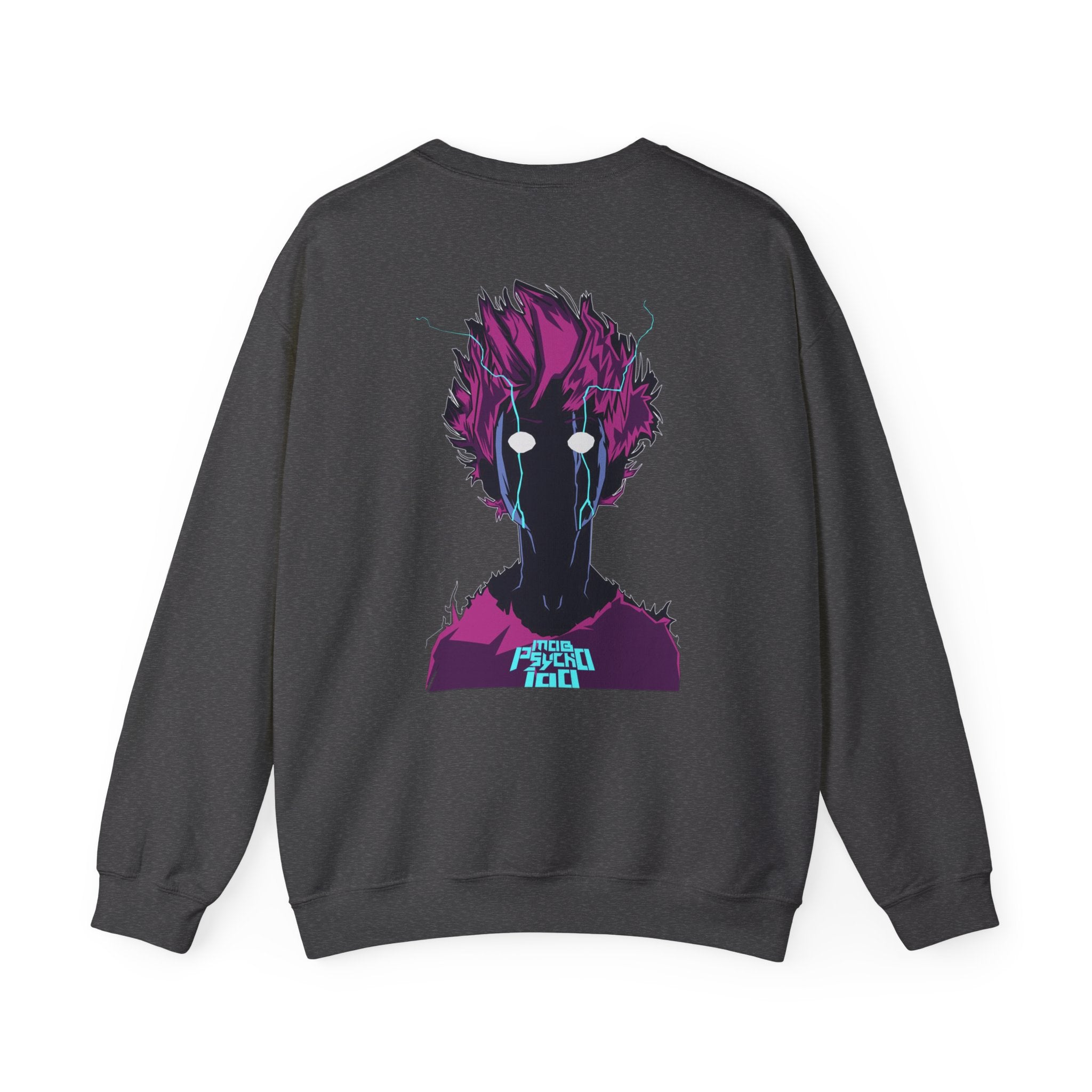 Psycho 100 Crewneck Sweatshirt – Anime Dark Silhouette Graphic