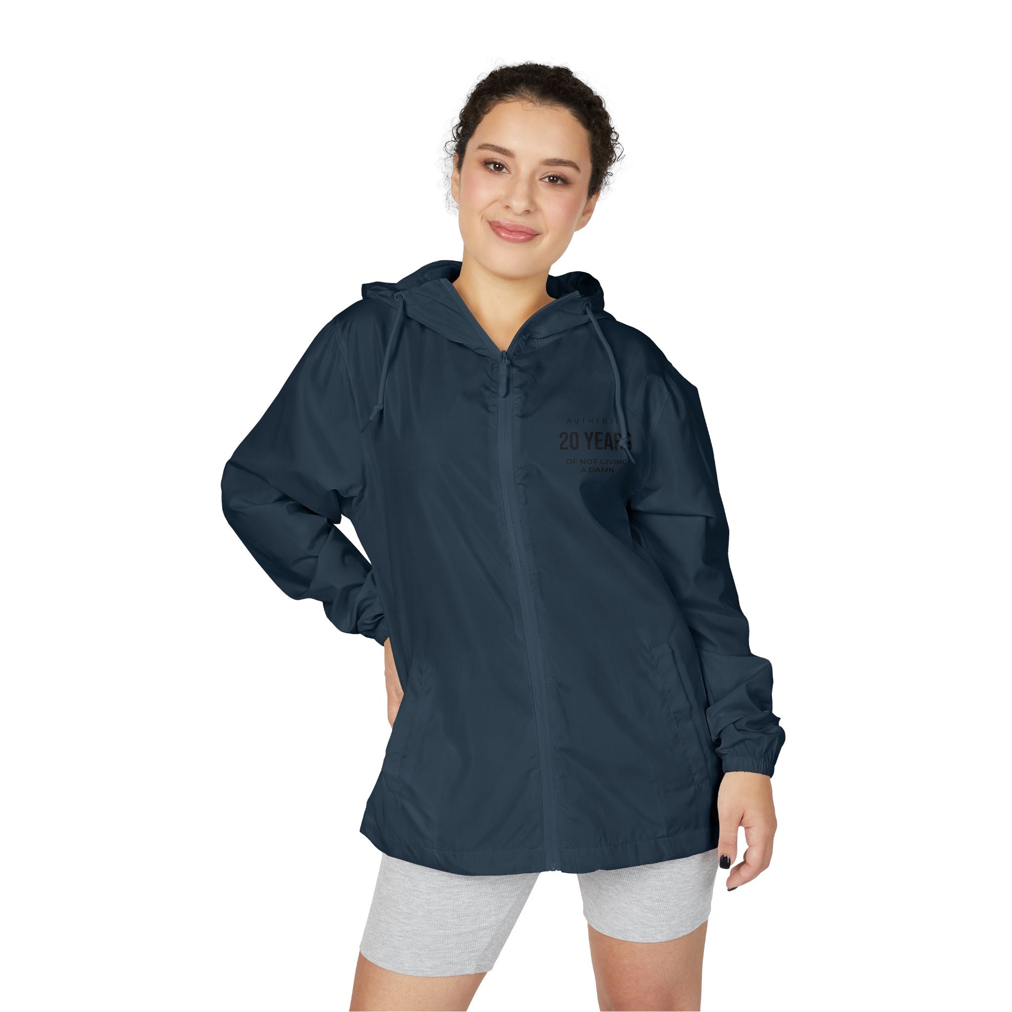 20 Years Veteran Windbreaker Jacket - '20 Years' Anniversary Zip-Up Hooded Jacket