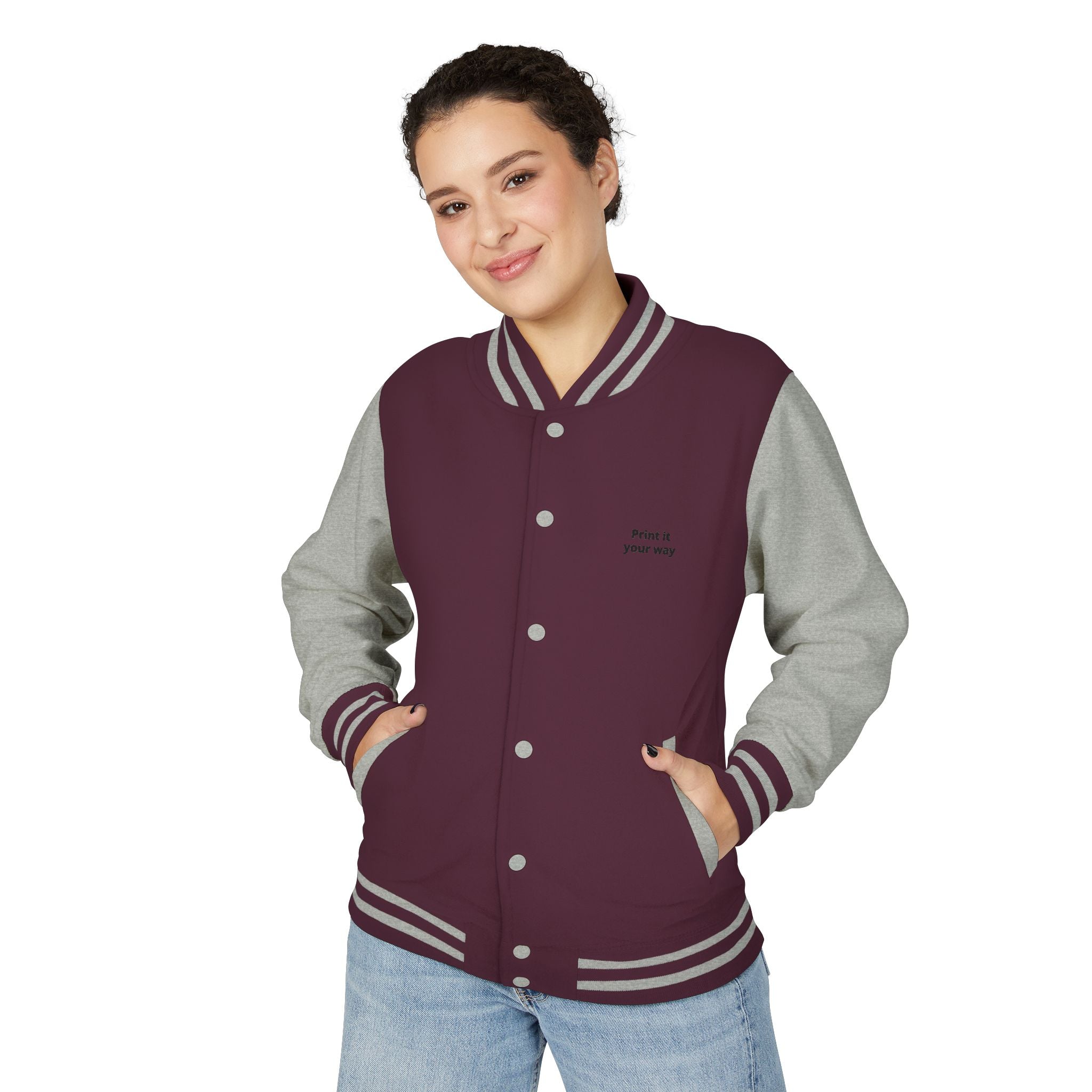 Letterman Jacket - Custom Embroidery Varsity Bomber | Personalize Your Text