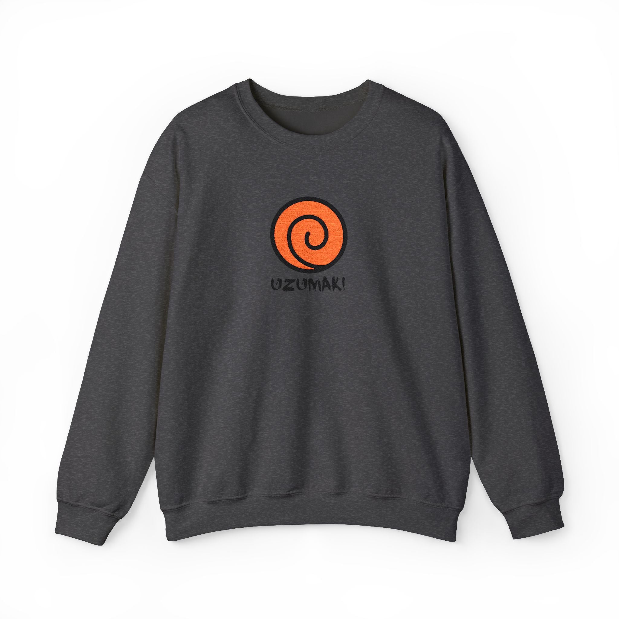 Uzumaki Spiral Crewneck Sweatshirt - Cute Anime-Inspired Logo Crew