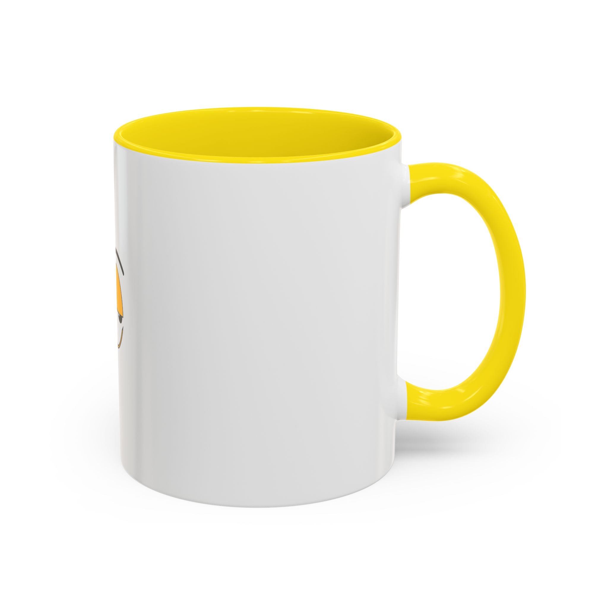 Skeptical Eyes Accent Coffee Mug - Funny Rolling Eyes Emoji Mug