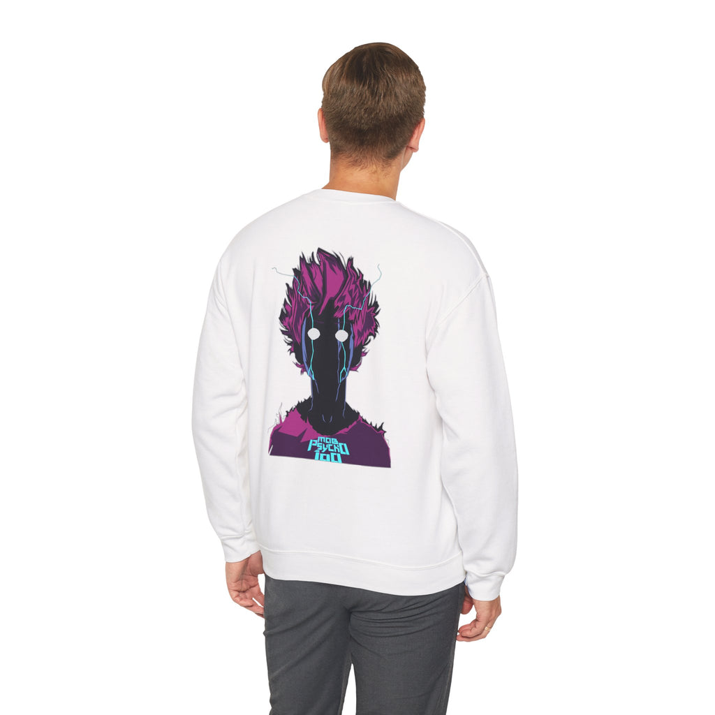 Psycho 100 Crewneck Sweatshirt – Anime Dark Silhouette Graphic